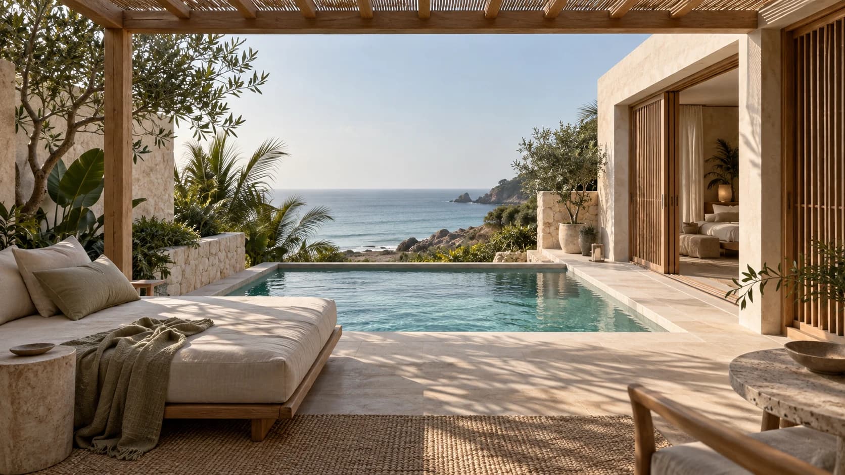 Pool Villa at VELA, overlooking the sea